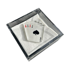 Napkin Holder Set, Playing Cards