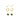 hoop and stud set of earrings. post earrings. gold plated sterling silver earring set