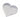 Clear acrylic heart napkin weight by Maven Home