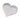 Clear acrylic heart napkin weight by Maven Home