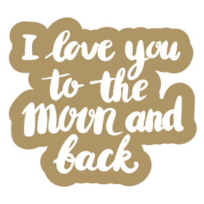 Love You To the Moon Friendship Tray