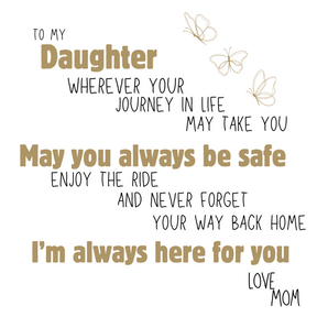 To My Daughter Tray