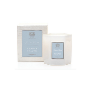 antica farmacista bergamot and Ocean aria candle. luxury candle. soy candle.