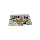 large acrylic tray with multiple butterflies. butterfly motif. bar tray. kitchen tray. drinks tray. lucite tray.