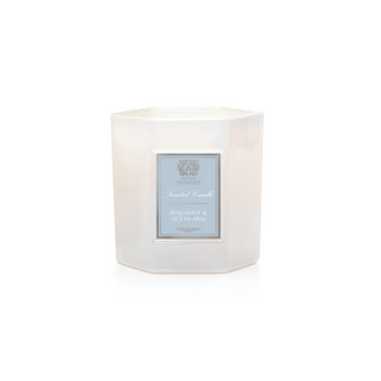 antica farmacista bergamot and Ocean aria candle. luxury candle. soy candle.