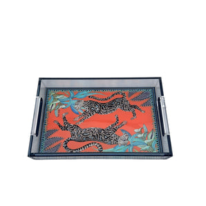 Lucite Small Leopard Tray