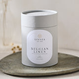 This Belgian Linen 2 Wick Candle features a matte grey glass vessel and two hand-crafted wicks with carefully selected, high quality ingredients for an irresistible scent. Perfect for any setting.