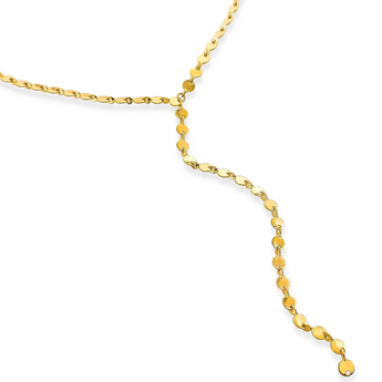 mirror chain, lariat necklace, water resistant