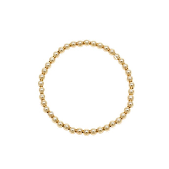 Your new favorite everyday staple! Our 14K Yellow Gold Filled Bracelets are strung on elastic cord adding a slight stretch for easily rolling on and off your wrist. Karen Lazar Gold filled bracelets.