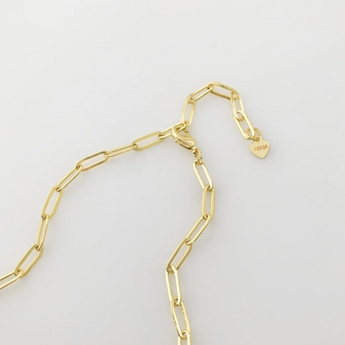lobster closure. gold plated necklace
