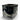 Acrylic Cube Vase, Black, side view