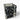 Acrylic Cube Vase, Black Crackle