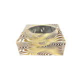 Acrylic Block Zebra bowl