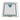 Top view of Ahava aqua heart notepad in acrylic holder