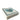 Angled view of aqua ahava heart cocktail napkin stack