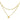 Layered Paper Clip Chain Heart Pendant Necklace gold