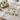 Acrylic compass backgammon board on marble coffee table