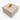 Top angle of cream leather box with gold ball handle