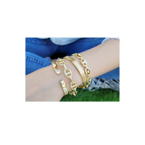 gold plated cuff bracelets. bracelet stack