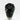 Faceted Acrylic Bud Vase, Black, view from above