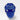Faceted Acrylic Bud Vase, Blue, view from above