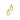 Pair of polished gold link drop earrings on white