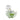 Side view of golf tee and grass acrylic napkin weight