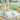Golf ball acrylic napkin weight on napkins with rosé wine