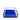 Low view of indigo scalloped edge acrylic napkin holder