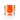 Lucite Vase -Orange