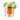 Lucite Vase, Orange, view 3