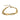 Front view of the gold Oval Link Bracelet's textured links