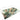 Angled view of palm leaf print acrylic vanity tray