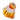 Orange and white stacked pumpkins acrylic napkin weight