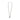 Full length of the 16 inch silver-tone open link charm necklace with O-ring clasp