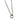 Close-up of the opening O-ring on the silver-tone paper link charm necklace