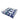 Triple LOVE acrylic block lying flat, angled view