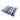 Triple LOVE evil eye acrylic block lying flat, tilted view