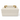 White top handle box with gold hardware on white