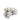 Angled view of white roses acrylic napkin weight