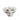 Side view of white roses acrylic napkin weight