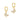 Butterfly Huggie Earrings, Gold