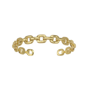 Chain Link Cuff Bracelet gold