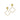 Flower Crystal Drop Earrings gold