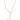 Triangle Moonstone Y Necklace, Yellow Gold