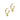 Heart Huggie Earrings gold