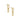 Pair of gold paper clip chain drop earrings with post backs